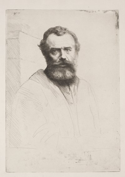 Selvportrett (tredje plate) av Alphonse Legros