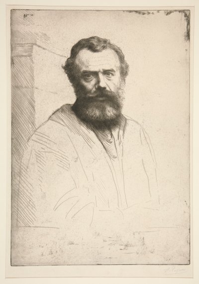 Selvportrett av Alphonse Legros
