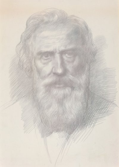 Selvportrett, ca. 1895. av Alphonse Legros
