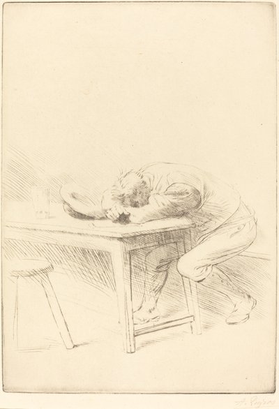 Siesta av en arbeider Siesta av en arbeider. av Alphonse Legros