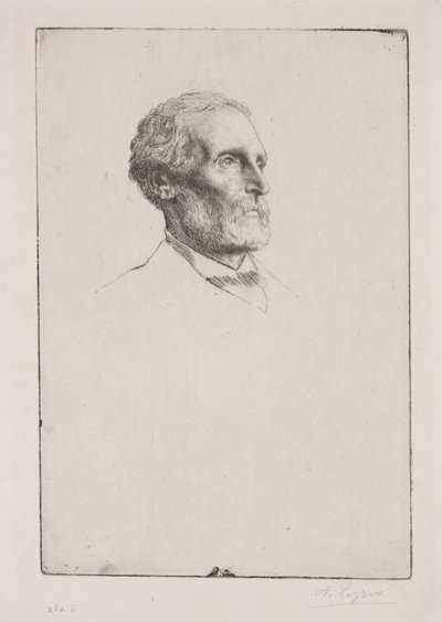 Sir Frederick W. Burton av Alphonse Legros