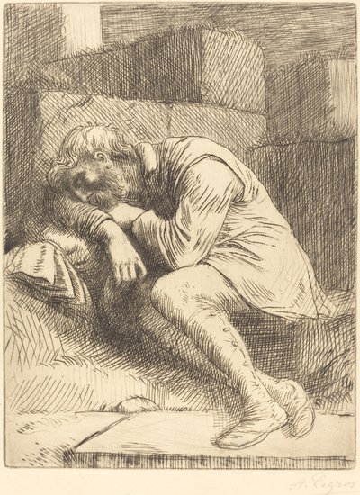Sovende tigger av Alphonse Legros