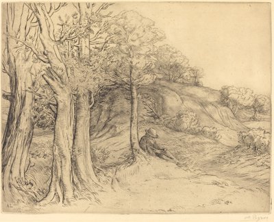 Ensomhet Ensomhet Landskap. av Alphonse Legros