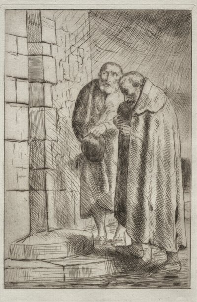 St. Pierre og St. Paul ved porten til Mr. Richard. av Alphonse Legros