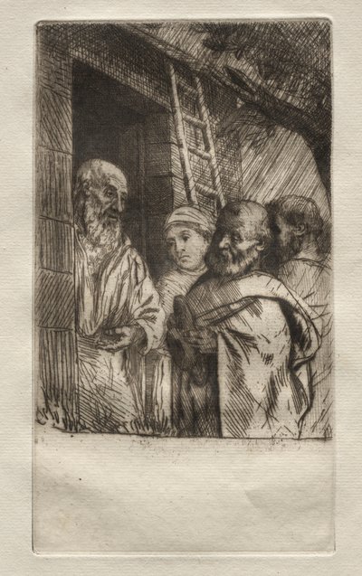 St. Peter og St. Paul ved porten til Bonhomme Misère av Alphonse Legros