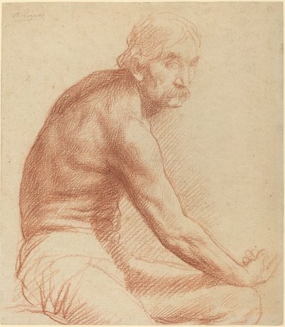 Studie av en greker. av Alphonse Legros