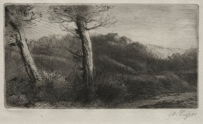 Solnedgang. av Alphonse Legros