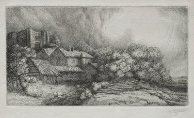 Klostergården av Alphonse Legros