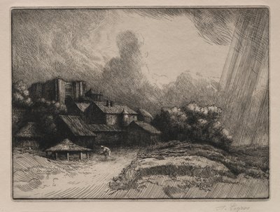 Klostergården av Alphonse Legros