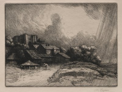 Abbey Farm. av Alphonse Legros