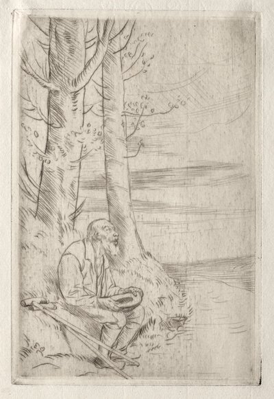 Den blinde tiggeren. av Alphonse Legros