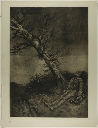 Vagabondens død av Alphonse Legros