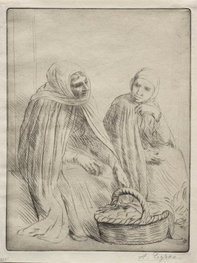 The Egg Merchants (1. tallerken) av Alphonse Legros