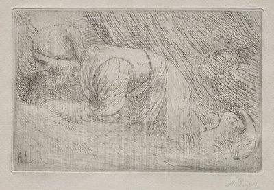 The Fagot Gatherers av Alphonse Legros