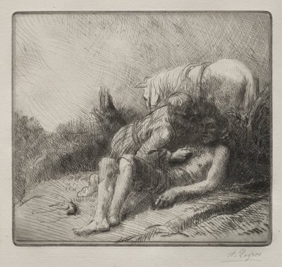 Den barmhjertige samaritan av Alphonse Legros