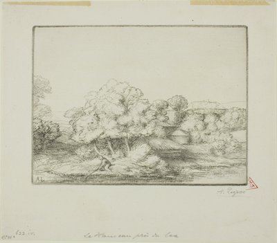 Hamlet ved innsjøen av Alphonse Legros