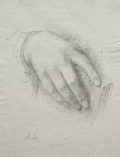Hånden til Nora E. Legros. av Alphonse Legros
