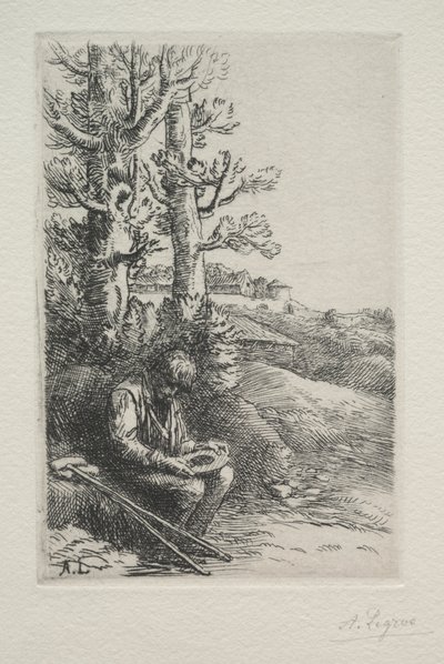 Den lille tiggeren. av Alphonse Legros