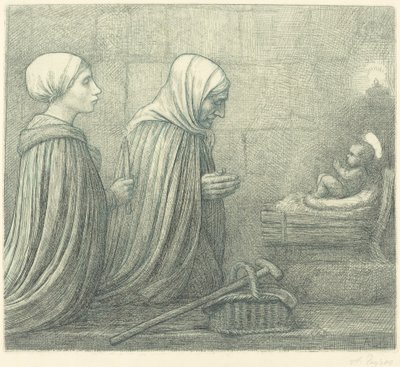 Krybben La crèche. av Alphonse Legros