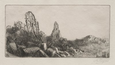 De gamle steinbruddene i Montrouge av Alphonse Legros