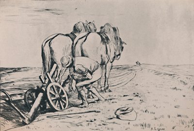 The Plough, midten av slutten av 1800-tallet, 1946 av Alphonse Legros
