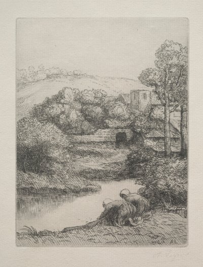 Vaskehuset Le Lavoir, Dite Les Laveuses. av Alphonse Legros