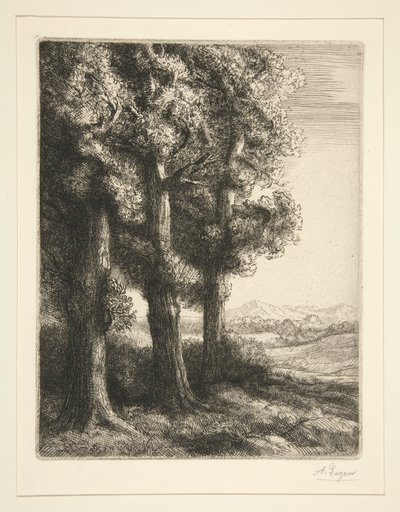 Tre trær av Alphonse Legros