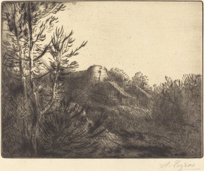 Utsikt over en gård Valoux Farm. av Alphonse Legros
