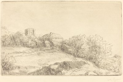 Landsby (en landsby) av Alphonse Legros