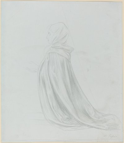 Kvinne i kappe av Alphonse Legros