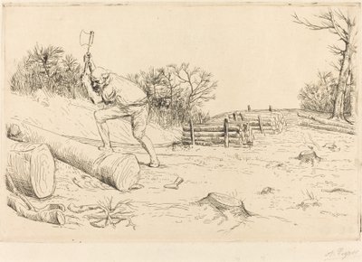 Vedhogger (Tømmerhoggeren) av Alphonse Legros