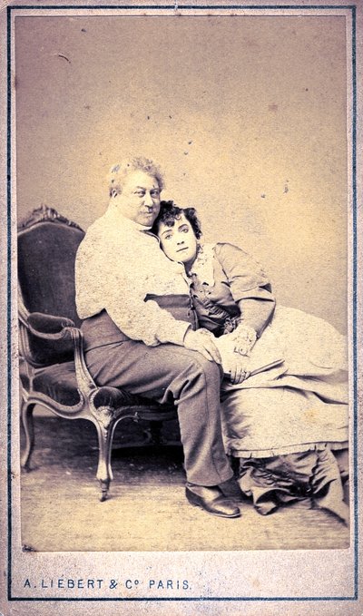 Alexandre Dumas og Miss Menken av Alphonse Liebert & C (bilde) av Alphonse Liebert