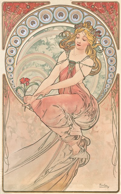 Maleri, 1898 av Alphonse Mucha