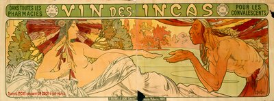 Inkaenes vin av Alphonse Marie Mucha