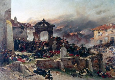 A Neuville, kirkegården til Saint-Privat av Alphonse Marie de Neuville