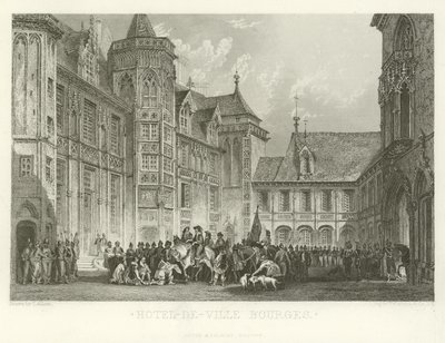 Hotel-de-Ville Bourges av Alphonse Marie de Neuville