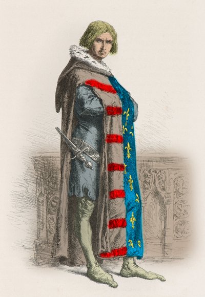 Portrett av Etienne Marcel, provost for kjøpmennene i Paris (gravering) av Alphonse Marie de Neuville
