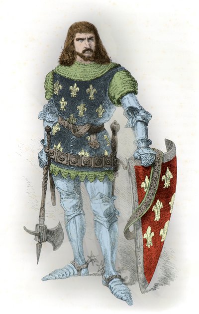 Portrett av kong Johannes II den gode (gravering) av Alphonse Marie de Neuville