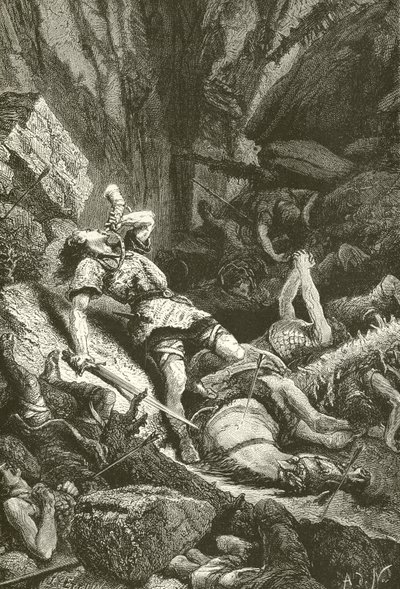Roland på Roncesvalles av Alphonse Marie de Neuville