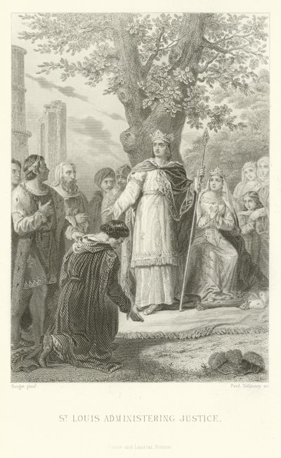 St Louis administrerer rettferdighet av Alphonse Marie de Neuville