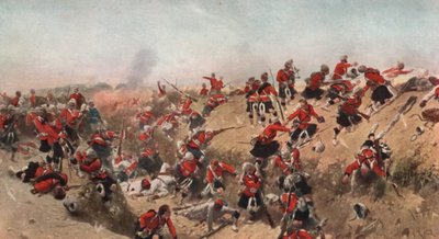 Storming av Tel el Kebir av Black Watch, Egypt, 1882 av Alphonse Marie de Neuville