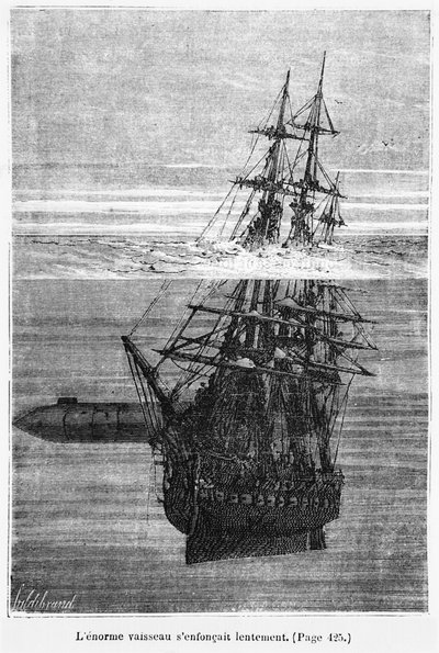 The Nautilus, illustrasjon fra 