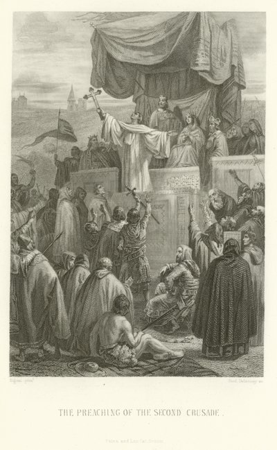 Forkynnelsen av det andre korstoget av Alphonse Marie de Neuville