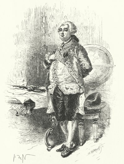 Kong Ludvig XVI av Frankrike av Alphonse Marie de after Neuville
