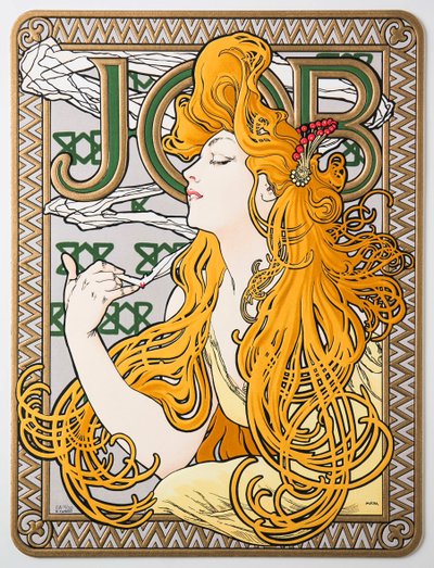 Reklameplakat for silkepapirjobben, 1897. av Alphonse Mucha