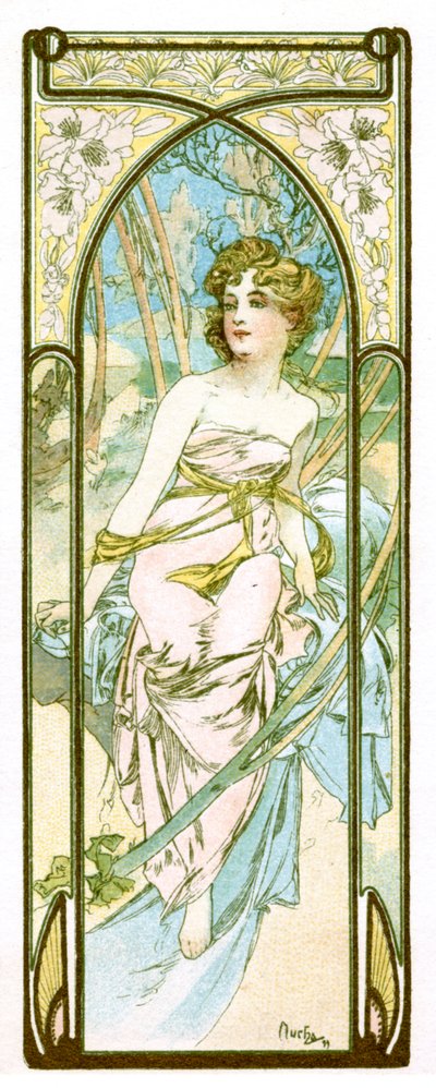 'Dagens lysstyrke', 1899 av Alphonse Mucha