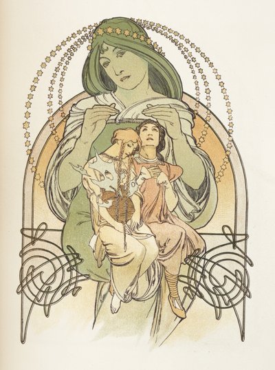 Illustrasjon fra Ilsee, Princess de Tripoli, 1897 av Alphonse Mucha