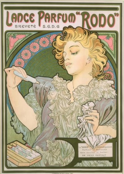 Kast parfymeral av Alphonse Mucha