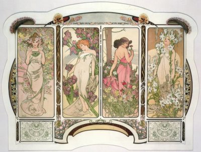 Blomster av Alphonse Mucha
