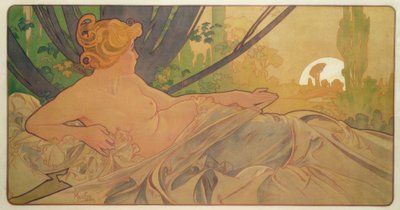Soloppgang av Alphonse Mucha